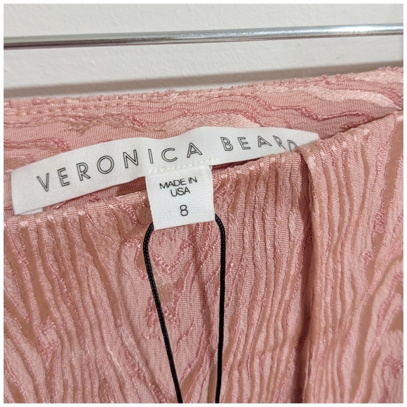 Veronica Beard Honolulu Jacquard Pants In Blush - Picture 3 of 8